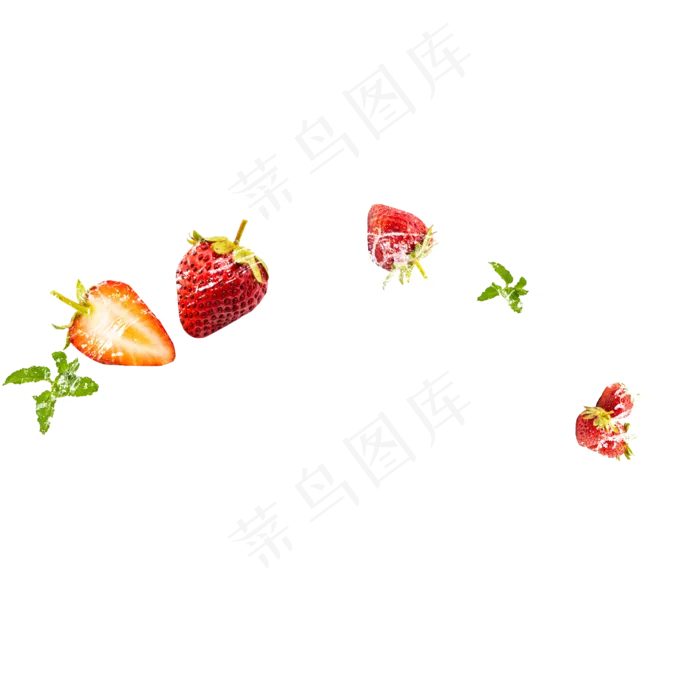 夏日水果草莓(2000X2000(DPI:300))psd模版下载