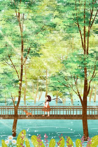 暑假出去游玩治愈系小清新