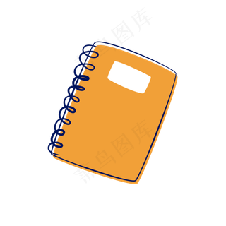 毕业季文具笔记本卡通矢量图,免抠元素