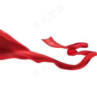 618促销红色飘带质感飘带