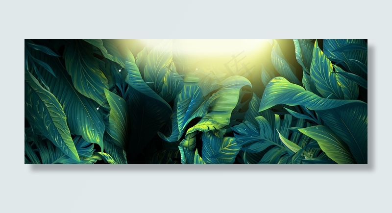 森林之魅促销海报背景