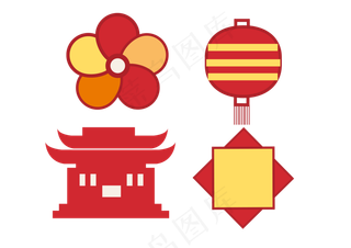 春节图标,免抠元素