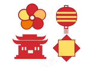 春节图标,免抠元素