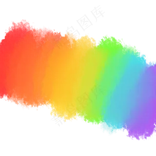 创意彩色少女心水彩底纹,免抠元素