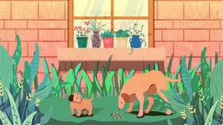 立夏夏季庭院乘凉玩耍配图