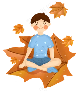 静静地坐着的男孩,免抠元素