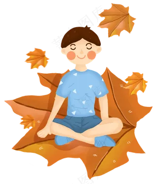 静静地坐着的男孩,免抠元素