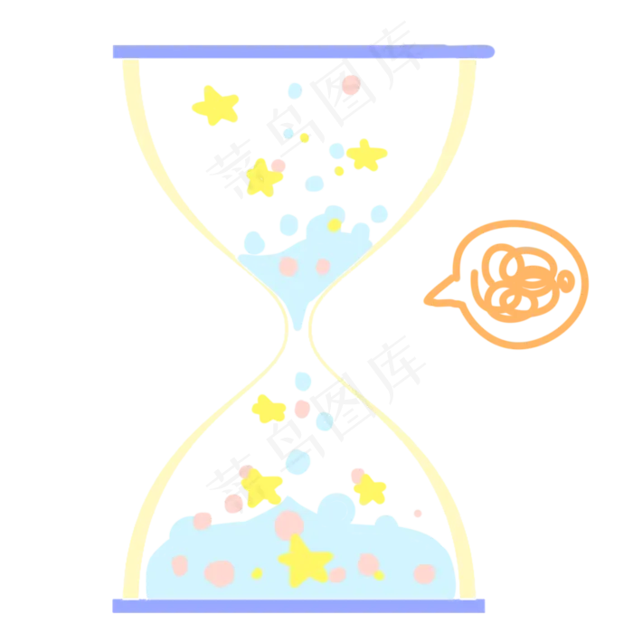 高考倒计时沙漏插图(2000X2000(DPI:300))psd模版下载