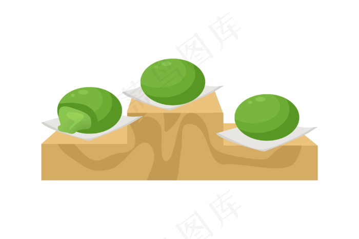 好吃食物清明插画