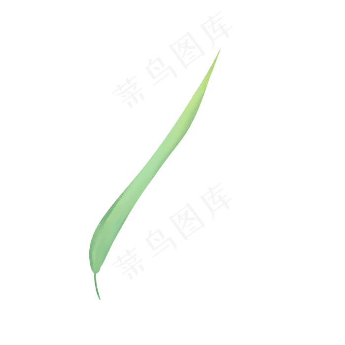 春天绿色水彩树叶(2000X2000(DPI:300))psd模版下载