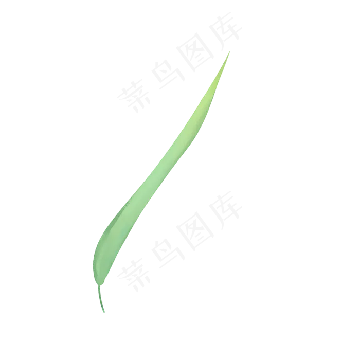 春天绿色水彩树叶(2000X2000(DPI:300))psd模版下载