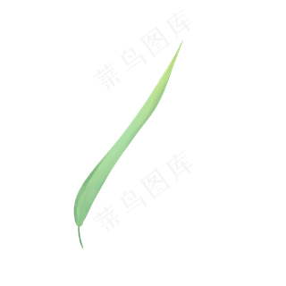 春天绿色水彩树叶