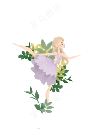 女性职业芭蕾舞者,免抠元素