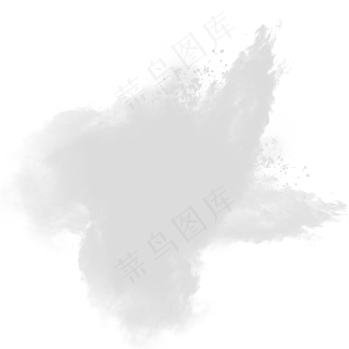白色粉尘免扣png(2000X2000(DPI:300))