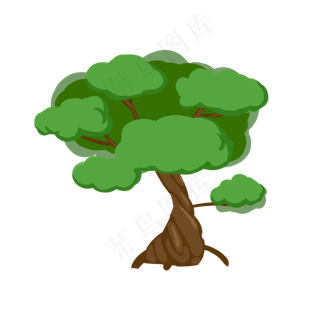 植树节碧绿色商用树木