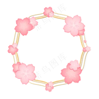 樱花边框