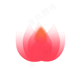 处暑粉色荷花河灯