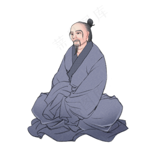 广成子国学道家名士,免抠元素