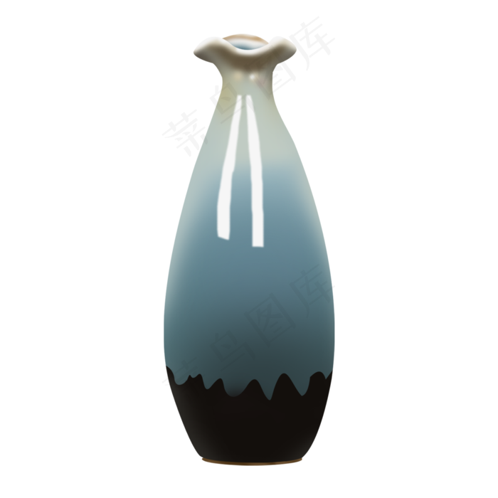 花瓶手绘png图片,免抠元素