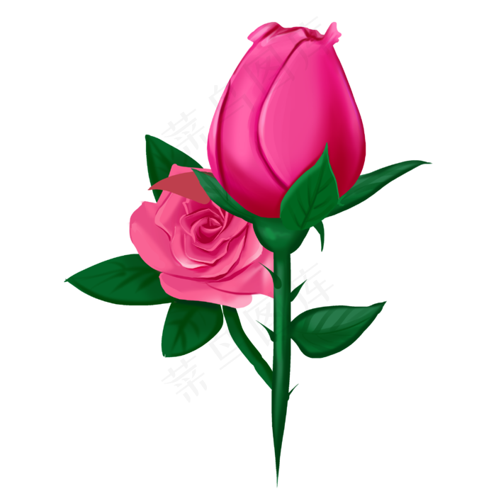 仿真花红色玫瑰