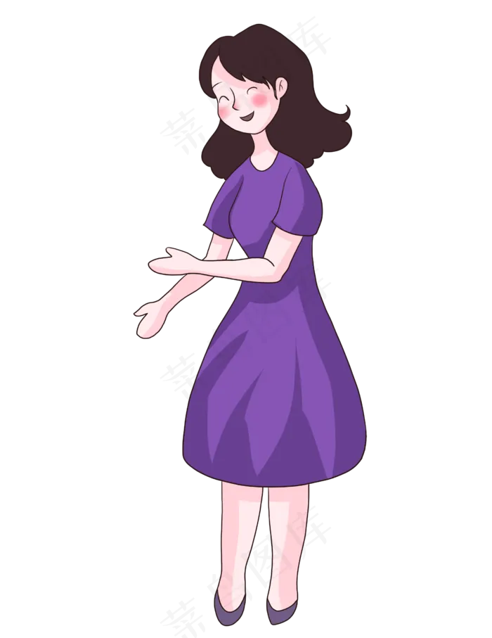 母亲节亲情人物卡通女性妈妈(2551X3307(DPI:300))psd模版下载