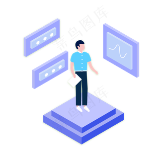 商务办公职业装2.5D男性正侧面元�,免抠元素