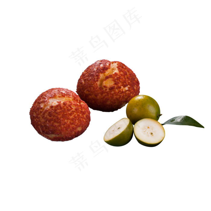 红色荔枝食物真实元素
