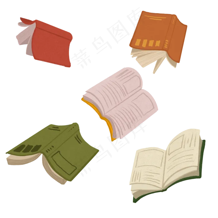 飞散的书本(2000X2000(DPI:300))psd模版下载