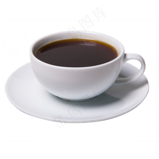 白色圆弧咖啡杯子元素,免抠元素