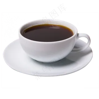 白色圆弧咖啡杯子元素,免抠元素