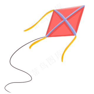 儿童节红色风筝