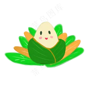 绿色清新可爱粽子