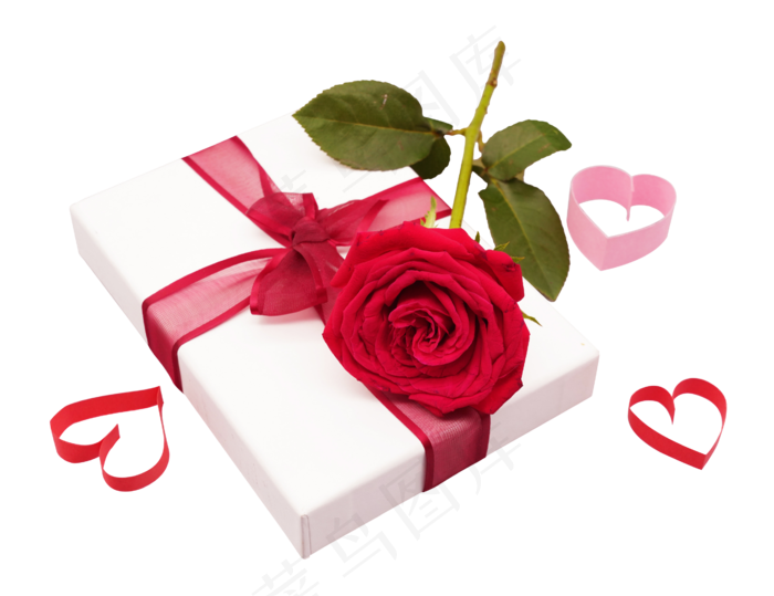白色礼盒玫瑰