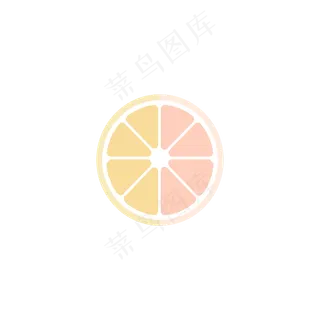 夏日水果柠檬片PNG素材