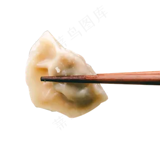 夹起一个饺子,免抠元素