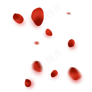 红色情人节玫瑰花瓣