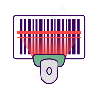 电商图标扫码付,免抠元素