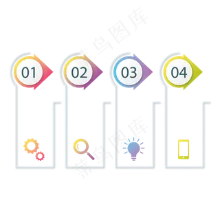 创意箭头PPT商务金融素材