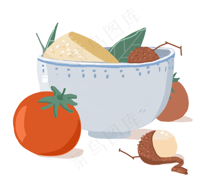 端午节粽子装饰插画