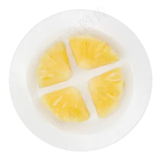 黄色菠萝摆盘