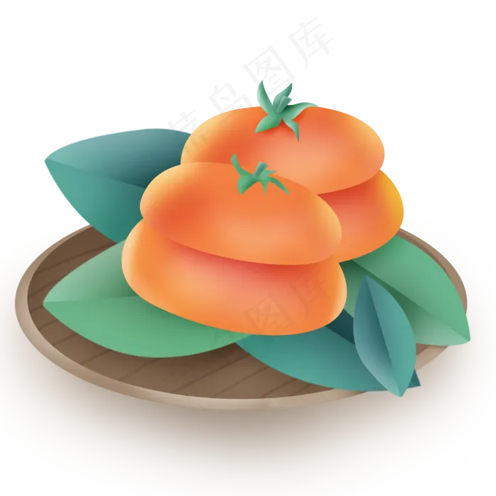 一盘大柿子(2000X2000(DPI:300))psd模版下载