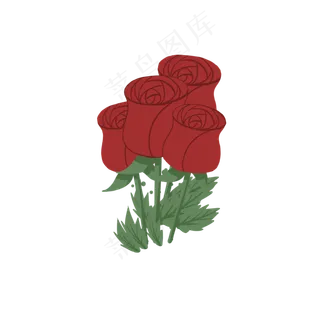 浪漫花朵玫瑰花束