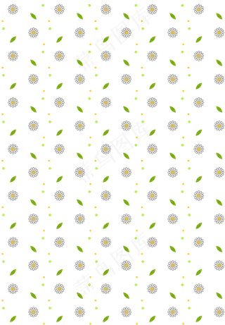 春季小雏菊底纹