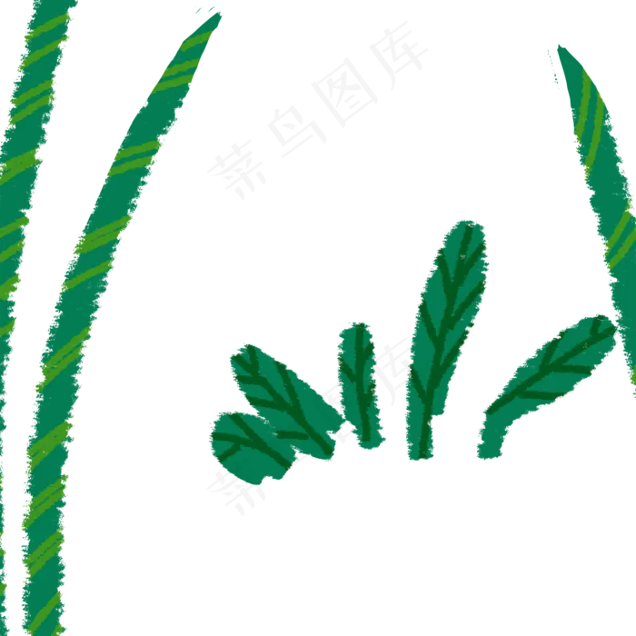 春天植物装饰下载(2000X2000(DPI:300))psd模版下载