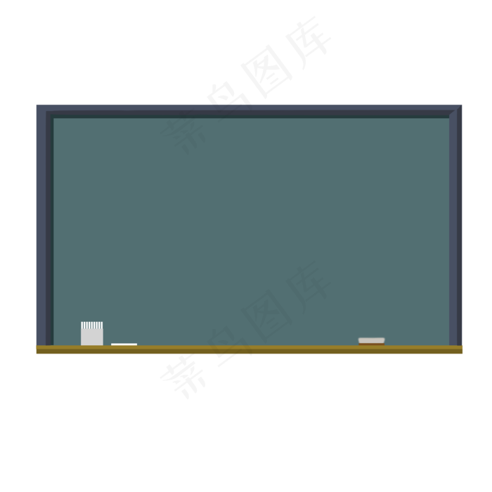 卡通简洁教室黑板免扣PNG