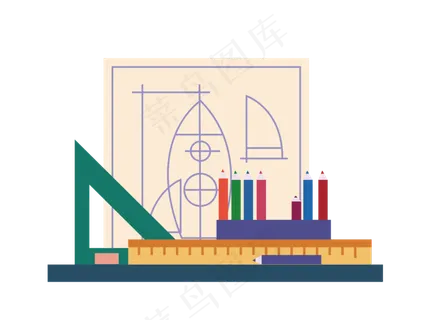 毕业季数学文具