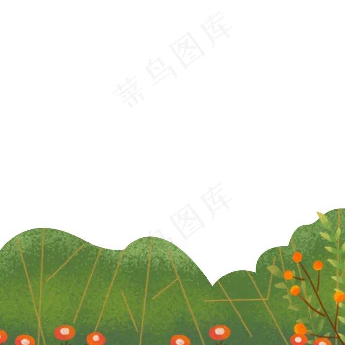春天植物装饰下载(2000X2000(DPI:300))psd模版下载