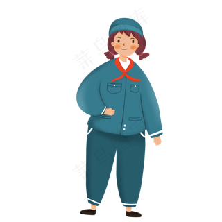 红色娘子军卡通人物