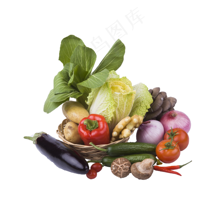 蔬菜组合实拍（png免抠）