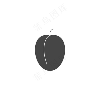 卡通桃子图标免抠图